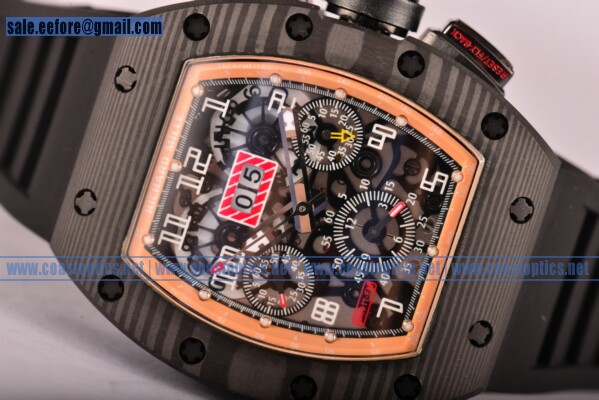 Richard Mille RM 011 Felipe Massa Flyback Chronograph 1:1 Replica Watch Carbon Fiber